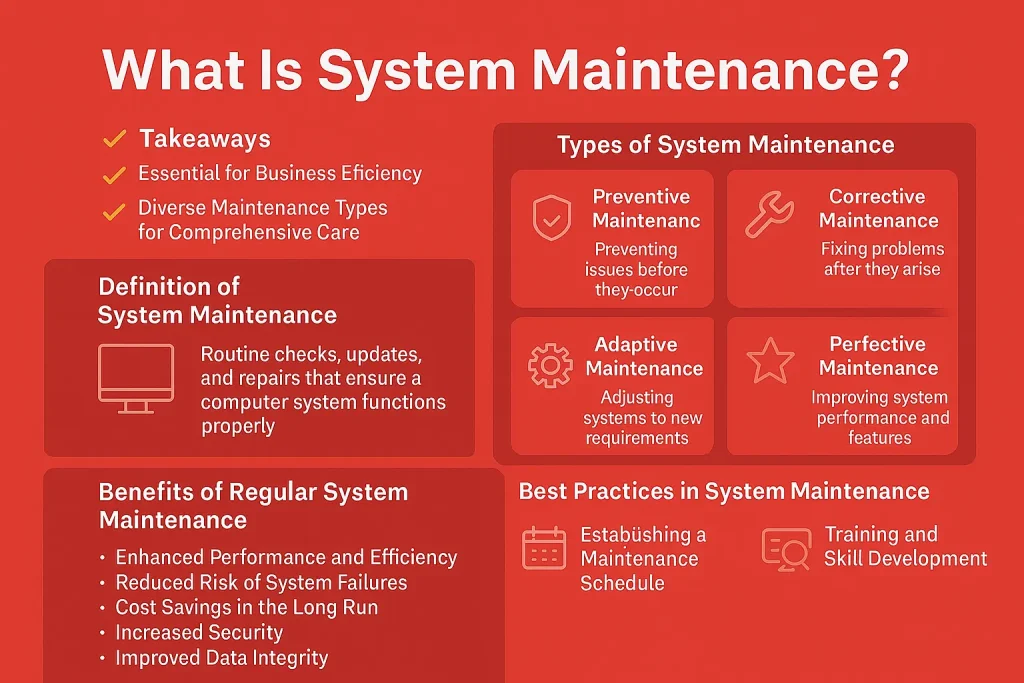 What is system maintenance