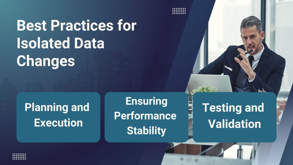 Best Practices for Isolated Data Changes