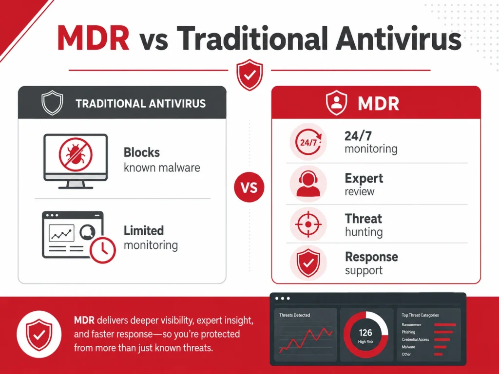 MDR vs Traditional Antivirus