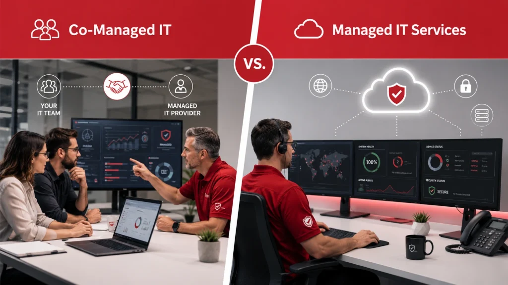 Co-Managed IT vs Managed IT Services: What’s the Difference?