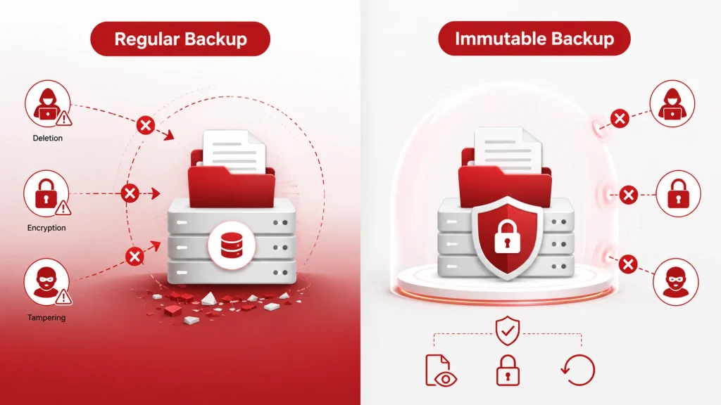 Immutable Backup vs Regular Backup